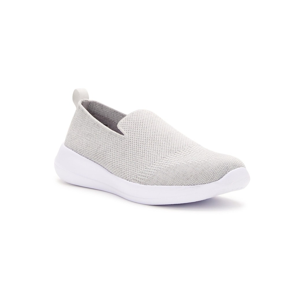 Athletic Works Womens Sneakers Size 6 Grey Comfort Low Vamp Slip On Memory Foam